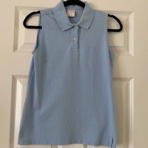 BROOKS BROTHERS 346 LT BLUE SLEEVELESS POLO S